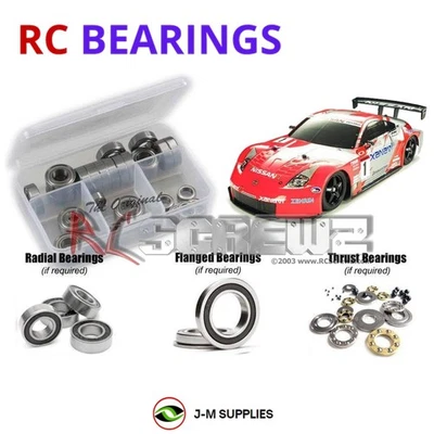 RCScrewZ Rubber Shielded Bearings tam037r for Tamiya TT01 Type ES #57981 | KIT