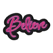 Believe Pink & Purple Patch, Inspirational Ladies Patches