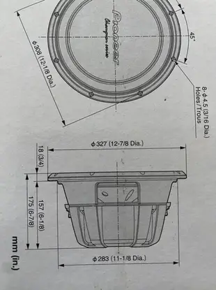 現貨日本先鋒正品TS-W312D4 12吋重低音喇叭12吋重低音發燒鋁盆架雙磁雙音圈非JL Punch morel