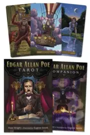 EDGAR ALLAN POE TAROT KIT Deck Card Book Set witch wicca pagan oracle cards