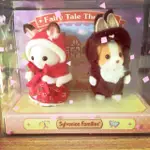 SYLVANIAN FAMILIES SYLVANIAN FAMILYES DUO 嬰兒套裝日本童話劇院嬰兒巧克力兔和雪