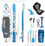 Bluefin Cruise SUP Inflatable Stand Up Paddle Board | Premium Paddleboard Accessories | Multiple Sizes: Kids, 9'8, 10'4, 10’8, 12’, 15'