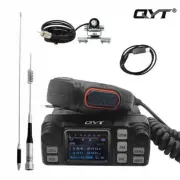 New Mini QYT KT-5000 200CH 25W Dual Band 136-174MHz&400-470MHz Mobile Radio
