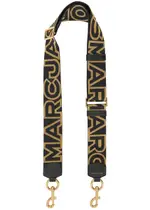 Marc Jacobs Logo-jacquard Canvas bag Strap - Black ONE SIZE