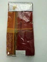 NATURAL IMPRESSIONS Set of 4 "Walden" Fall colors napkins 19" NEW
