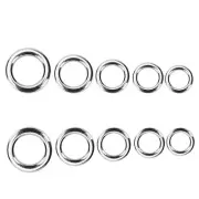 High Quality Seamless Stainless Steel Split Rings 50pcs Pack for Fishing Lures