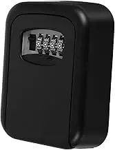 CAXUSD 1 Set Wall Mounted Lock Box with Resettable Key Storage for Home Office School More Enhanced Security Combination Holder