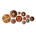11Pcs PVC Boho Basket Wall Decals Removable Peel and Stick Bedroom