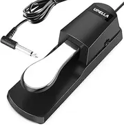 Upella Piano Sustain Pedal - Universal Keyboard Foot Sustain Pedal for Yamaha, Roland, Casio,Korg Digital Pianos MIDI,Keyboard Electronic Keyboards Electric Organ Synthesizer, 1/4 Inch Jack