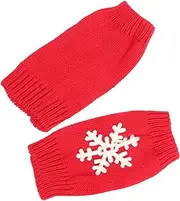 [TOVINANNA] 1 Pair Winter Gloves Woolen Holiday Women Gloves for Warm Christmas Knit Gloves Snow Men Women Xmas Lady Ski Gloves Women Black Women Fingerless Glove Woman White Type Acrylic Wool