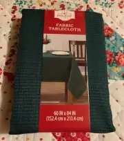 NEW 60"X 84" DARK GREEN TABLECLOTH FABRIC TABLECLOTH RECTANGLE