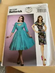 Butterick Sew Pattern ROCKABILLY DRESS OR STRAIGHT Sz 6-14 UNCUT Pattern