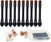 Vôsaidi Eyeshadow Brushes Makeup Brushes 10Pcs Eyeshadow Sponge Dual Sides Ey...
