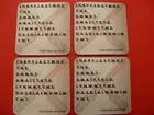 4 x Coasters I brought peace freedom justice anakin and obi wan StarWars