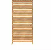 Wooden Outdoor Partition Screens,Outdoor or Indoor Decorative Privacy Panel,Freestanding Decorative Screen,Backyard Patio(Yellow,60x120cm)