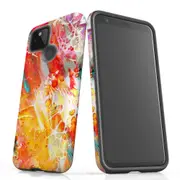 For Google Pixel 5 Case Tough Protective Cover Flowing Colors