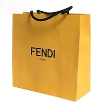 [FENDI] Shopping Tote Bag Designer Set Of 5 Gift Bags Small, Off-White