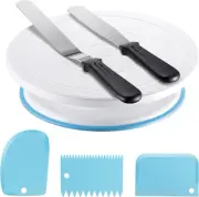 Kootek Cake Decorating Kit Baking Supplies Turntable with 2 Frosting Straight 3
