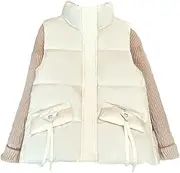 [Generic] Women Warm 3 Pieces Sets Elegant Turtlenck Knitted Sweater+Padded Vest+Woolen Pants Sets