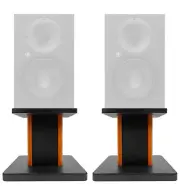 Rockville 8” Wood Studio Monitor Speaker Stands For Mackie XR624 Monitors