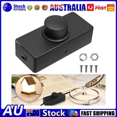 Inline LED Dimmer Switch Built-in Rotary ON/OFF And Knob Control Dimmer 3-100W