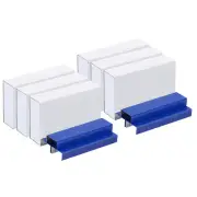 Staples for Stapler, 6 Pack 26/6 Standard 1/4 Inch Length Staples Blue