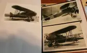 WWII U.S. ARMY BIPLANE AIRPLANES LOT OF 3 B&W 4X6 PHOTOGRAPHS SET #57a