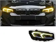Headlight Compatible For BMW G20 3 Series LED Headlights 2020-2023 Yellow Daylight Car Styling DRL Signal Projector Lens Auto Accessories
