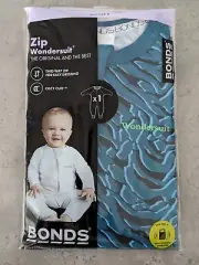 BONDS ZIP WONDERSUIT SIZE 00 - 3-6 MTHS **BRAND NEW** BABY