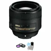 Nikon AF-S NIKKOR 85mm f/1.8G Lens + UV Kit & Cleaning Kit