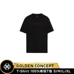 GOLDEN CONCEPT 簡約印字LOGO短袖T恤 黑色 3D款 (S-XL) TS528-BK-3D