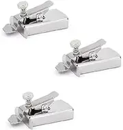 3-Pack Magnetic Seam Guide for Sewing Machine, Magnetic Sewing Guide with Clip, Multifunctional Ruler, Hemmer Guide, Seam Guide, Hem Guide for Walking Foot Sewing Machine (Silvery, One Size)