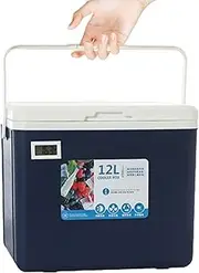 Camping Cooler Box - 12L Ice Box Cooler | Cooling Box Hot Cold Car Coole Box | Portable Cooler Box Food Container for Picnic Fishing for Fruit, Breast Milk, Juice, Beverage, Milk