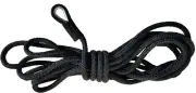 Double Braid Anchor Line - 3/8" X 50' - BLACK / USA Made / Non-Fading- UV Coated