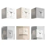 Double Sided Modern Wall Clock Gifts with Light for Bedroom Office Patio