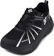 [JACKSHIBO] Men's Wide Toe Box Shoes Wide Width Sneakers Athletic Tennis Gym Workout Road Running Cross Training Walking Shoes Cushioned Zero Drop Platform Sneakers