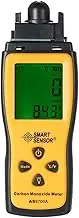 Diewu Handheld Carbon Monoxide Meter with High Precision CO Gas Tester Monitor Detector Gauge LCD Display Sound and Light Alarm 0-1000ppm