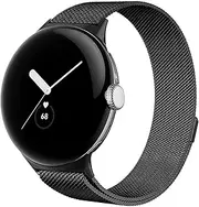 [Wongeto] Strap Compatible with Google Pixel Watch Strap,Stainless Steel Metal Mesh Replacement Wristband for Pixel Watch Smartwatch Women Men