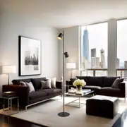 Kalla LED Floor Lamp 2Lt 6w in White or Black