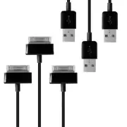 3 X USB Data Sync Charger Cable for Samsung Galaxy TAB TABLET 10.1"