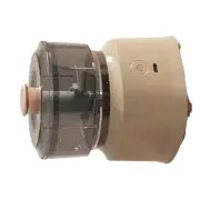 (Dark Brown)Electric Meat Chopper Grinder Blender Multifunctional Stainless S