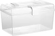 kokiya Family First Aid Box Organizer Dust Protection Lightweight Empty Storage Case Container for Travel Sports Outdoor Activities, 20cmx13cmx11.2cm