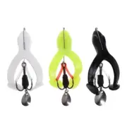 Soft Artificial-Frog Fishing Lures Anti Hanging Crankbait Sequin Fishing Bait