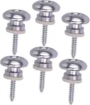 UPKOCH 6pcs Guitar Strap Locks Mushroom Head Button for Electric Guitar Durable Buckle to Prevent Strap Slipping Easy Installation Bass