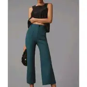 Anthropologie The Colette Cropped Wide-Leg Pants by Maeve: Linen Edition…