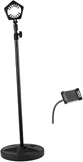 Hands Free Lazy Dryer Stand Floor Bracket Adjustable Height 180 Degrees Rotatable for Vanity, with phone stand