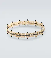 [Rainbow K] Rainbow K Celeste 14kt gold link bracelet with diamonds and onyx One Size gold