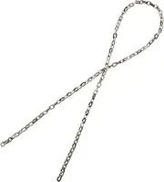 [OSALADI] Acrylic Chain for Clothing Multi Functional DIY Crafts Accessory Flat Link Chunky Strap for Jewelry Making Bags and Garment Decoration Marble Grey