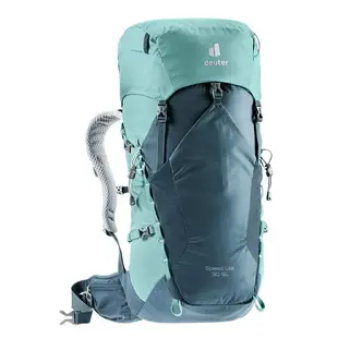 Deuter SPEED LITE超輕量旅遊背包 女性窄肩款 30SL 3410721 黑/紫/湖藍【野外營】登山背包