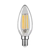 Lumenovo 2700K Candle LED Filament Bulb-4W-E14-Transparent